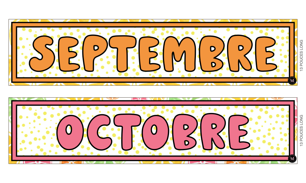 Calendrier *Collection Agrumes*