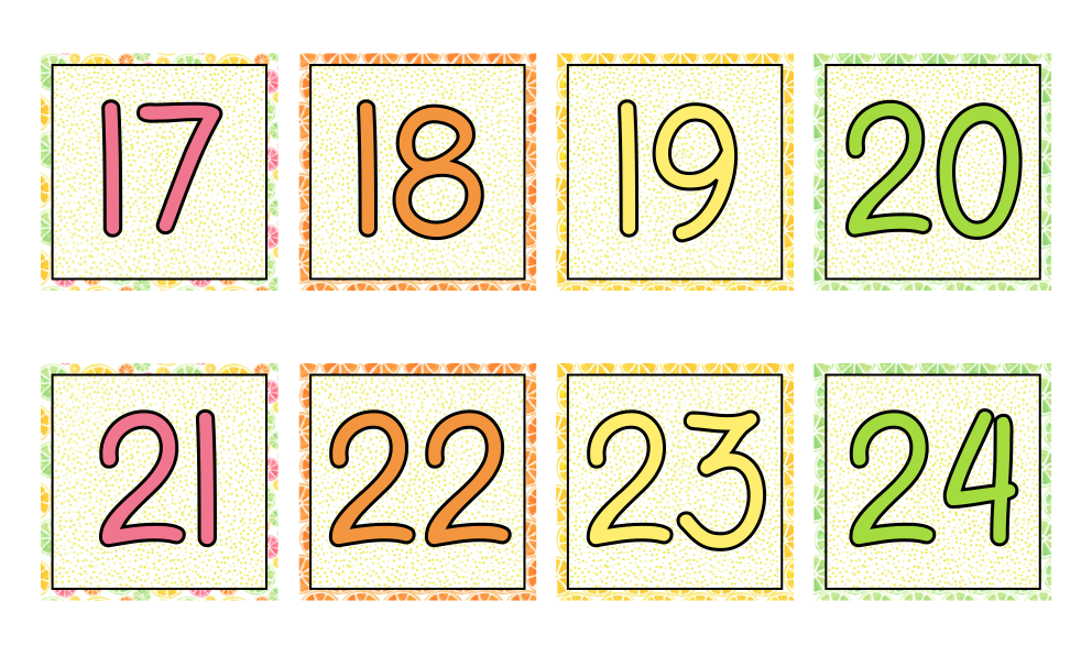 Calendrier *Collection Agrumes*