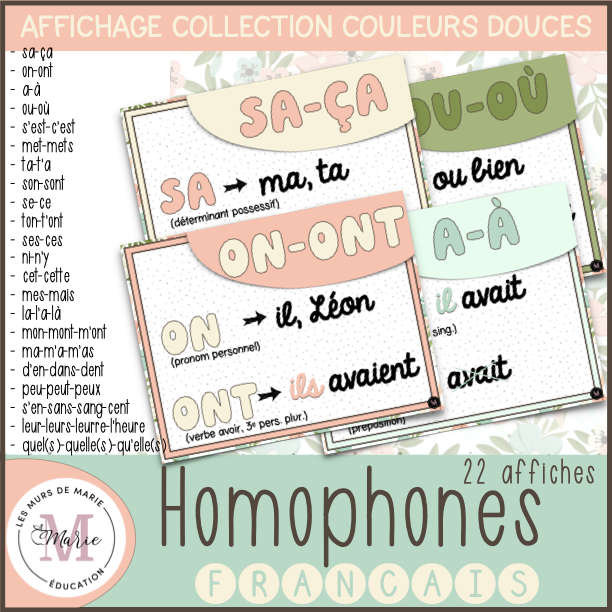 Ensemble Complet *Collection Couleurs Douces*