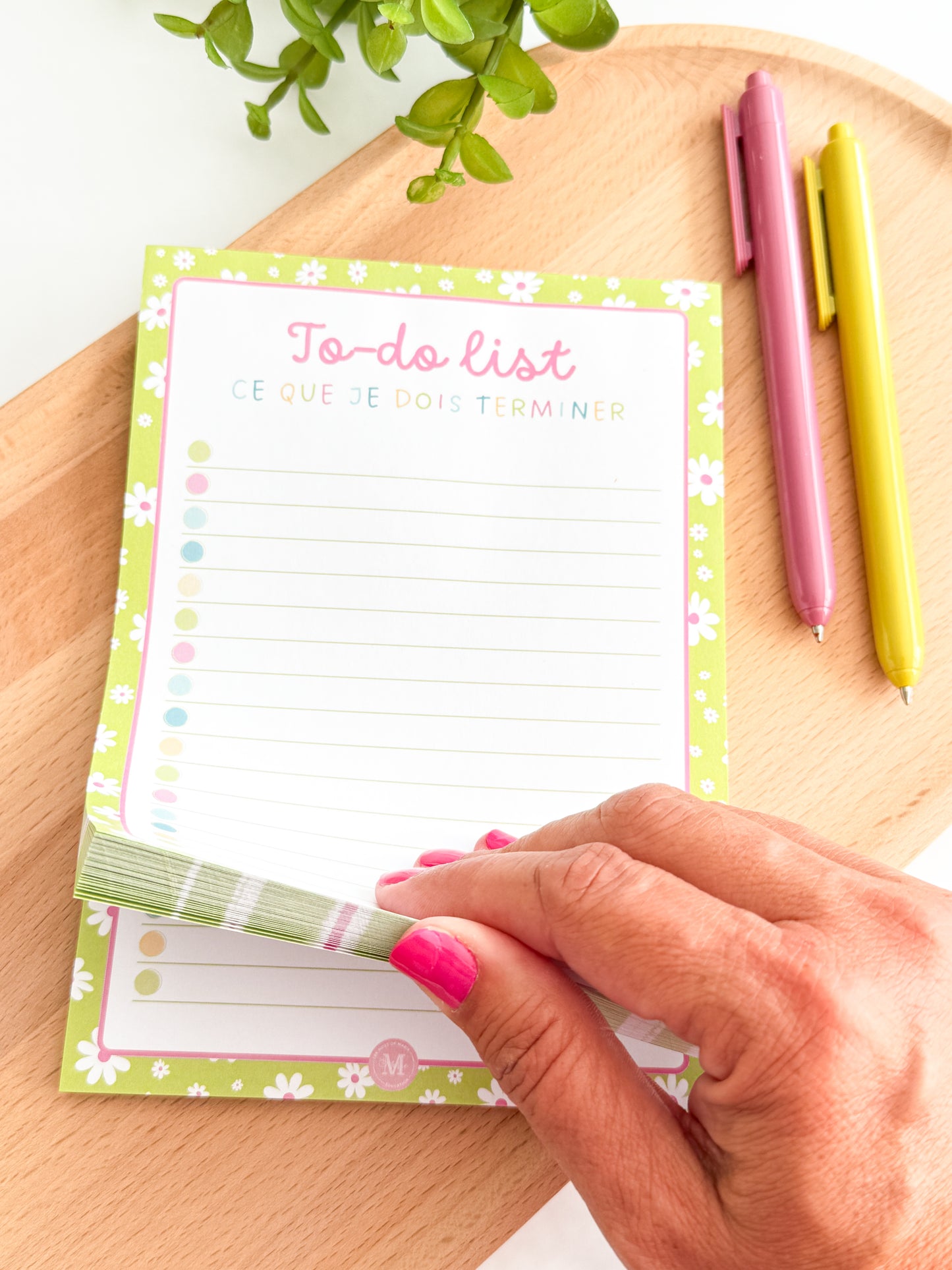 Bloc-notes "Marguerites"
