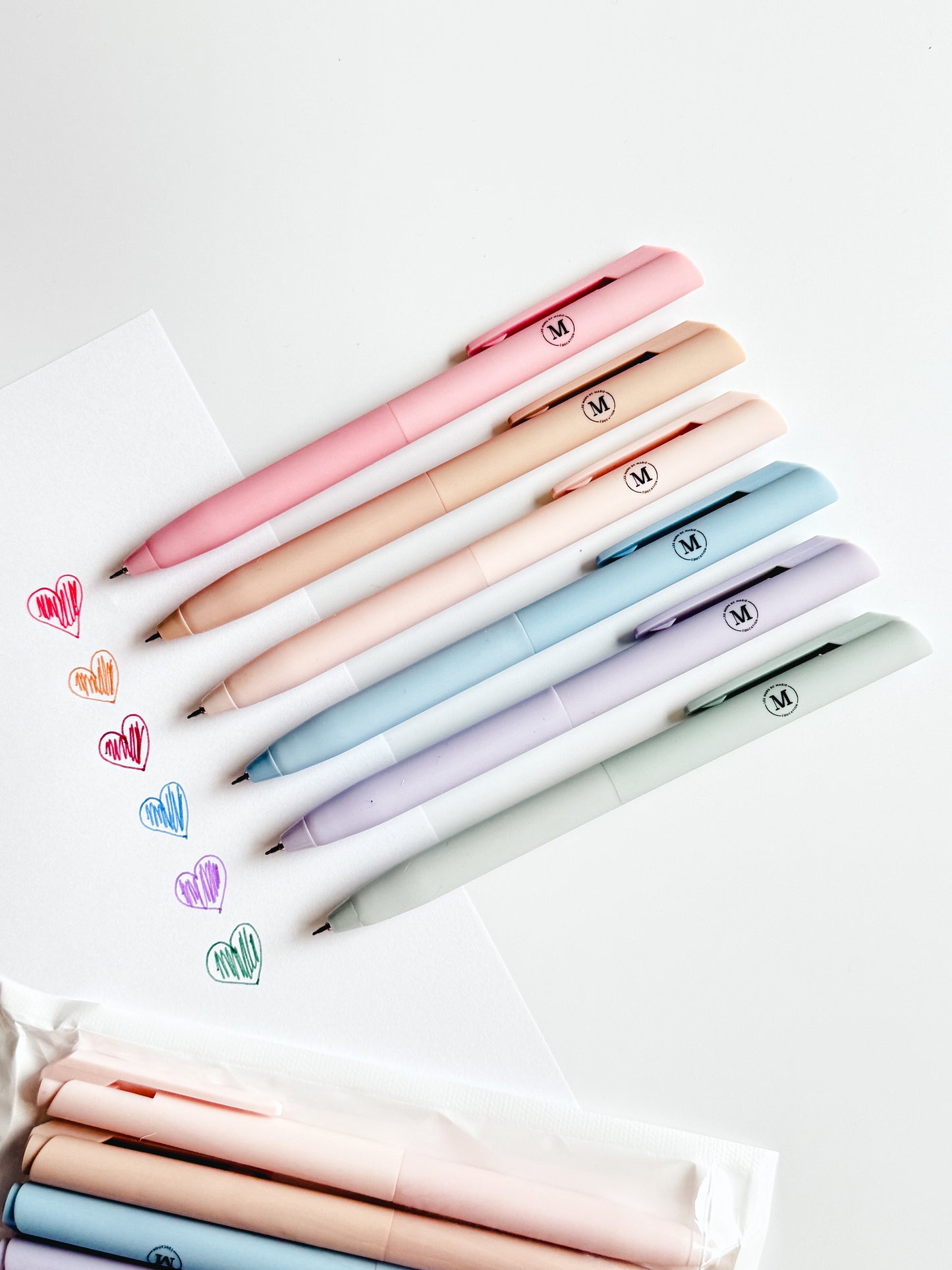 Stylos gel à encres pastel
