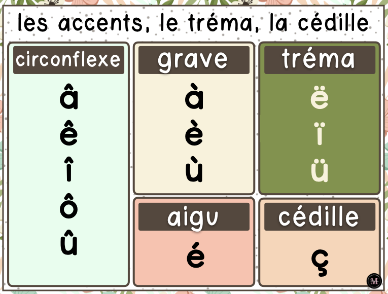 Les Accents *Collection Couleurs Douces*