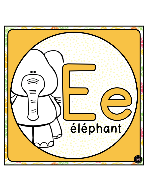 Alphabet *Collection Agrumes*