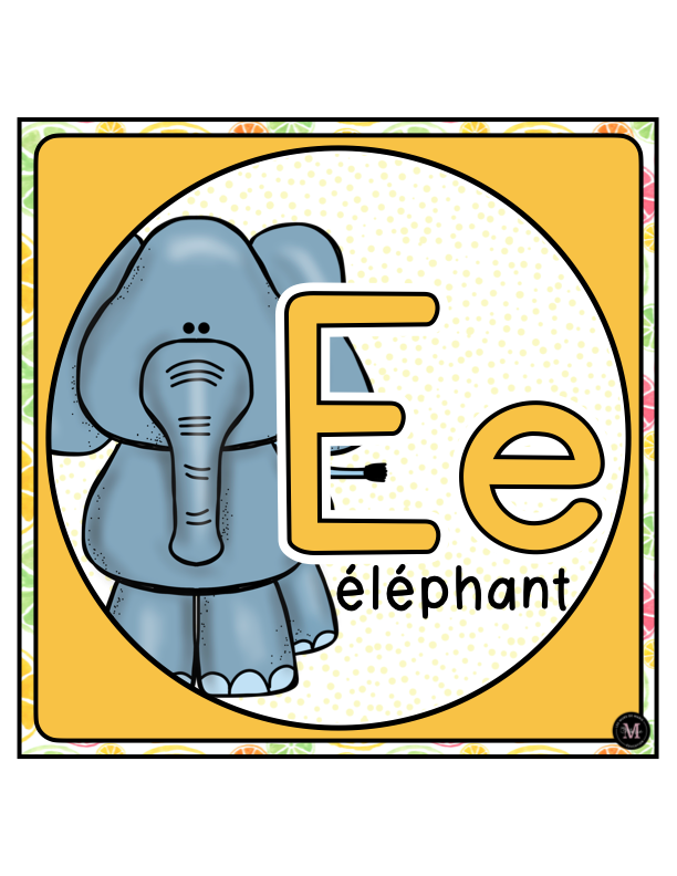Alphabet *Collection Agrumes*