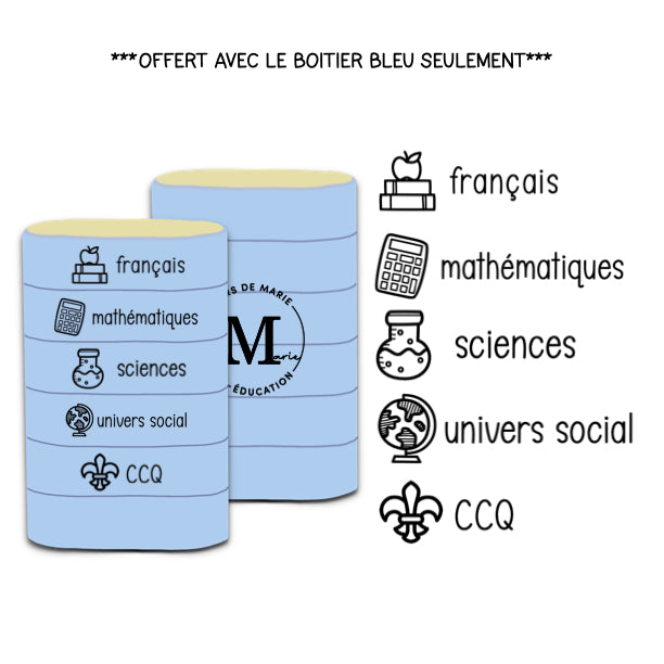 Étampe 5 en 1 "MATIÈRES PRINCIPALES"