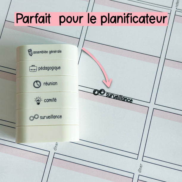 Étampe 5 en 1 "TÂCHES"
