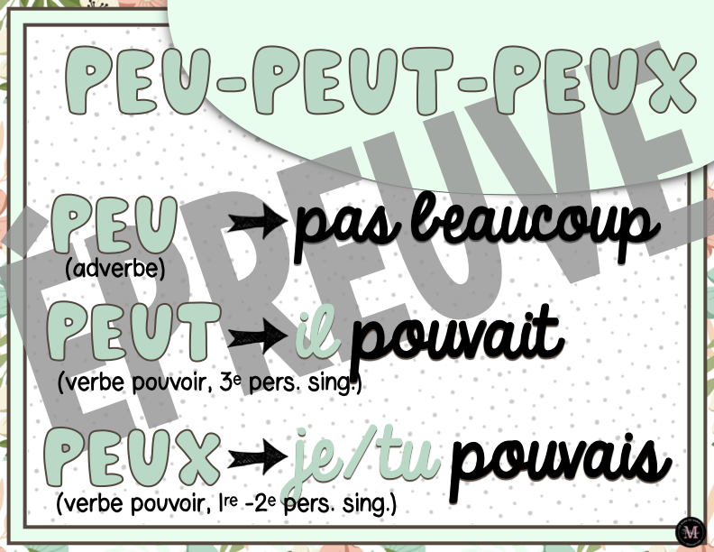 Homophones *Collection Couleurs Douces*