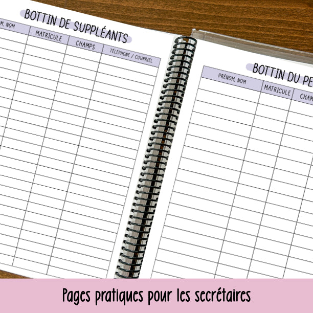 agenda SECRÉTAIRE 2025-2026 CAFÉ LATTÉ