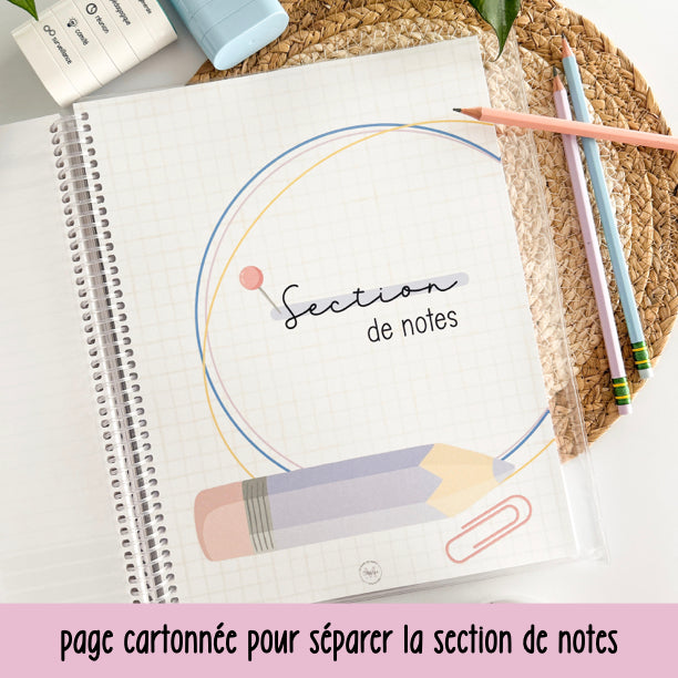 agenda SECRÉTAIRE 2025-2026 CAFÉ LATTÉ