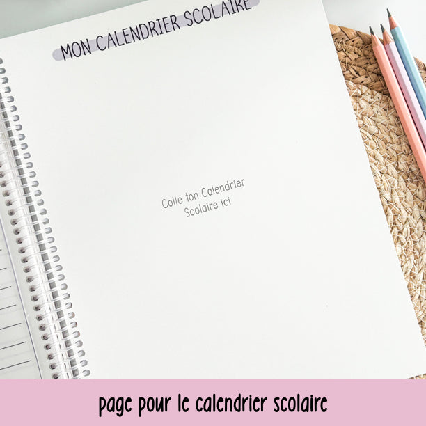 agenda SECRÉTAIRE 2025-2026 CAFÉ LATTÉ