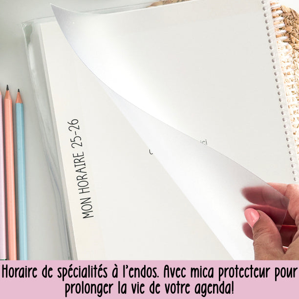 agenda SECRÉTAIRE 2025-2026 CAFÉ LATTÉ