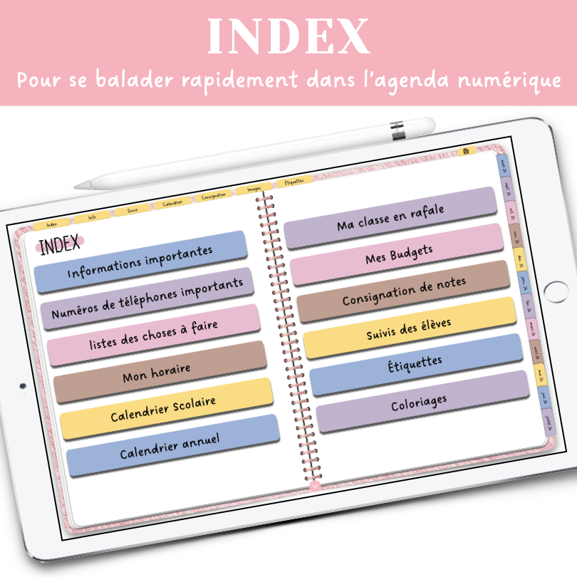 AGENDA NUMÉRIQUE 2025-2026