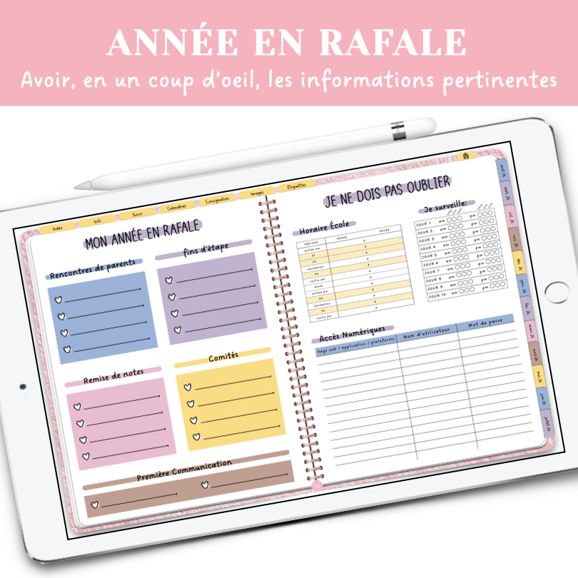 AGENDA NUMÉRIQUE 2025-2026