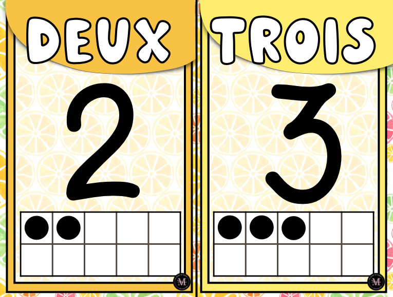 Les Nombres 1-1000 *Collection Agrumes*