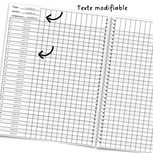 cahier de consignation des résultats modifiable (ppt)