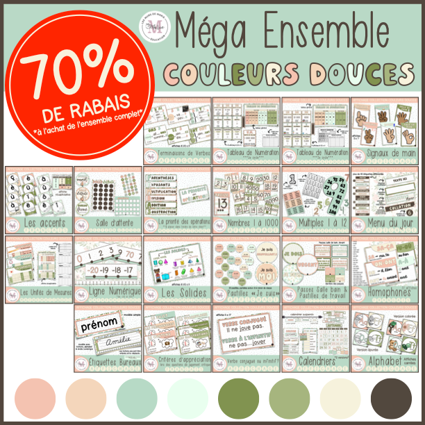 Ensemble Complet *Collection Couleurs Douces*