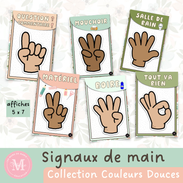 Signaux de la Main *Collection Couleurs Douces*