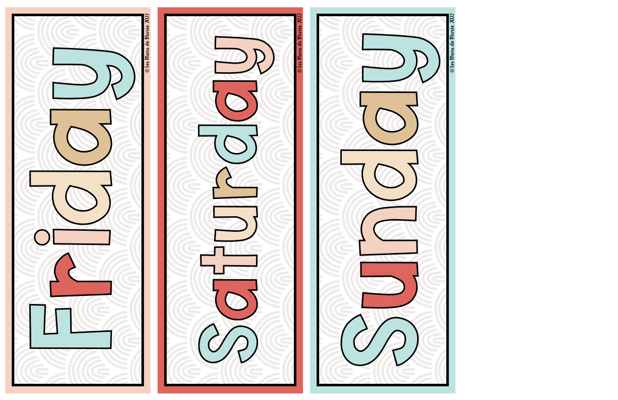 BOHO THEME WALL CALENDAR - CLASSROOM DECOR