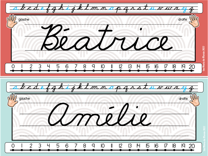 Étiquettes de bureau *collection Boho*
