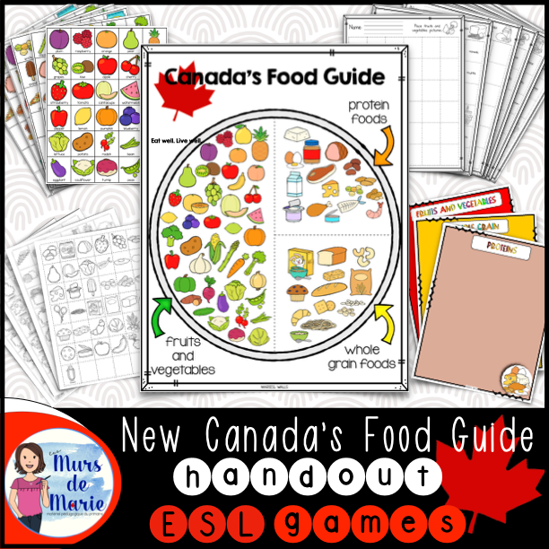 NEW CANADA'S FOOD GUIDE POSTER AND ACTIVITIES
