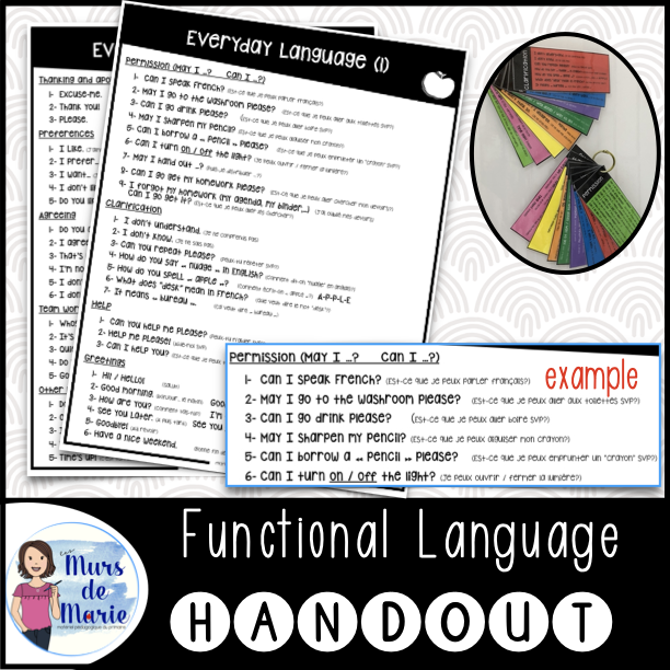 EVERYDAY LANGUAGE HANDOUT