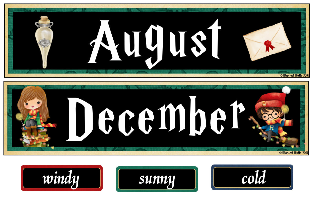 MAGIC THEME WALL CALENDAR - CLASSROOM DECOR