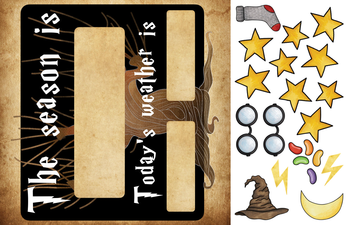 MAGIC THEME WALL CALENDAR - CLASSROOM DECOR