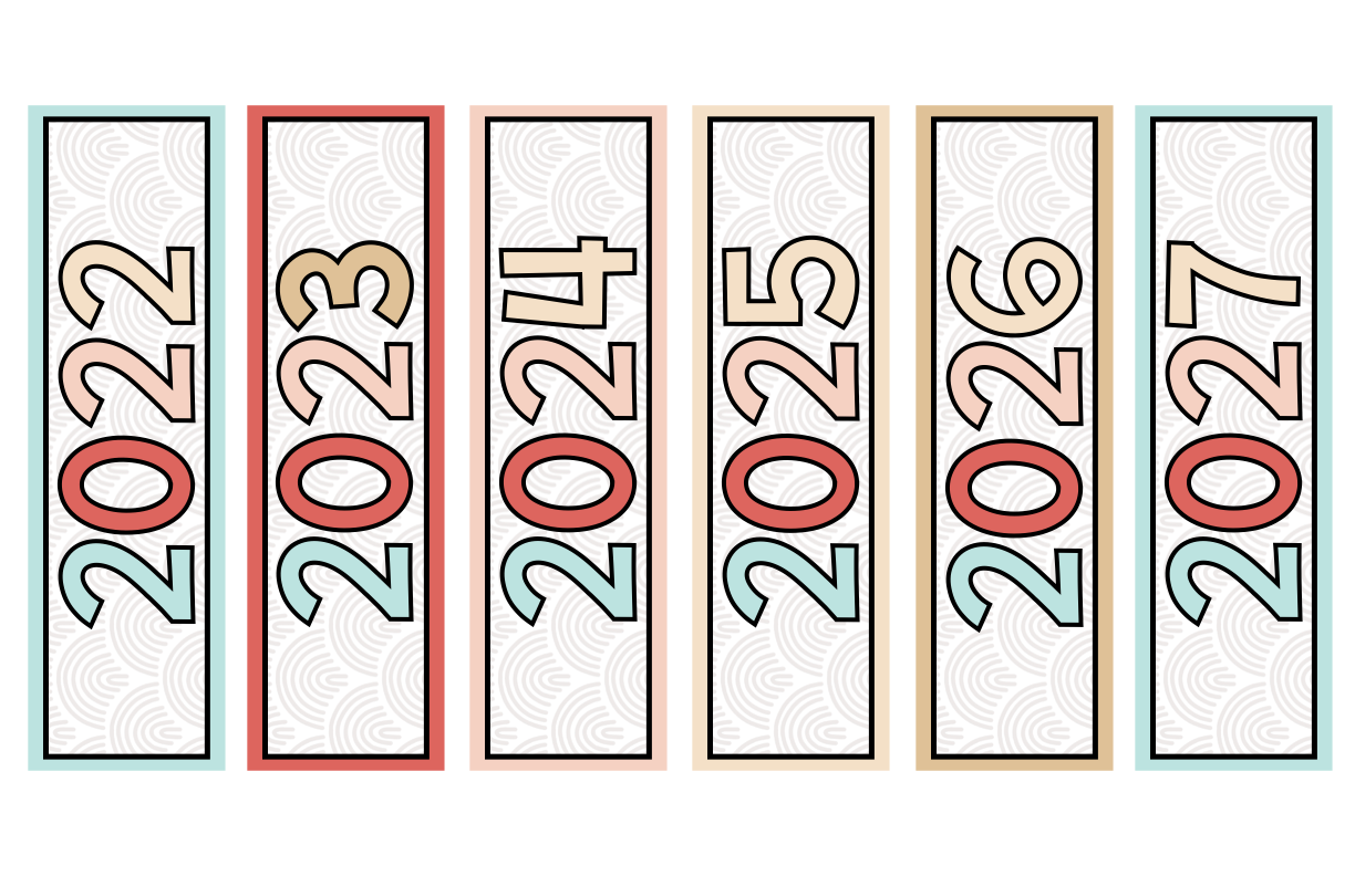 BOHO DÉCOR DE CLASSE - CALENDRIER MURAL