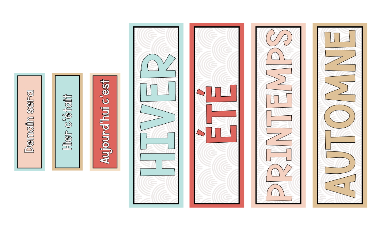 BOHO DÉCOR DE CLASSE - CALENDRIER MURAL