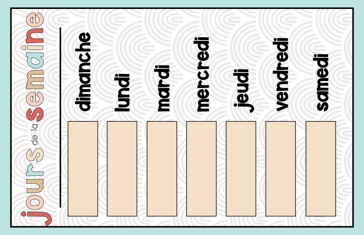BOHO DÉCOR DE CLASSE - CALENDRIER MURAL