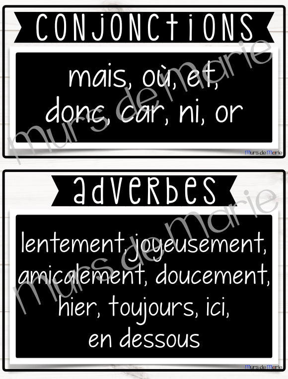 LA CLASSE DES MOTS