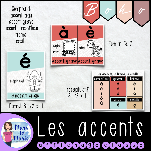 BOHO DÉCOR DE CLASSE - LES ACCENTS