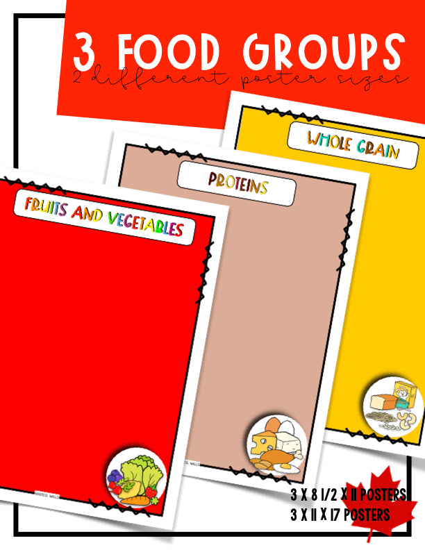NEW CANADA'S FOOD GUIDE POSTER AND ACTIVITIES
