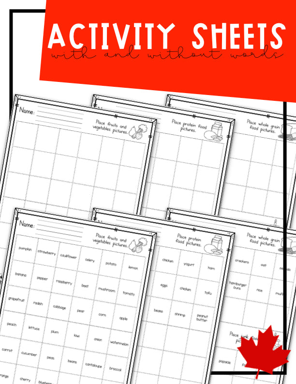 NEW CANADA'S FOOD GUIDE POSTER AND ACTIVITIES