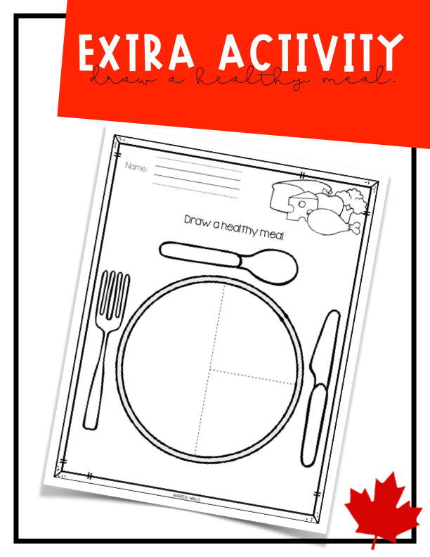 NEW CANADA'S FOOD GUIDE POSTER AND ACTIVITIES