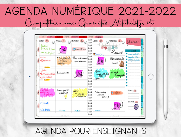 AGENDA NUMÉRIQUE POUR ESSAYER