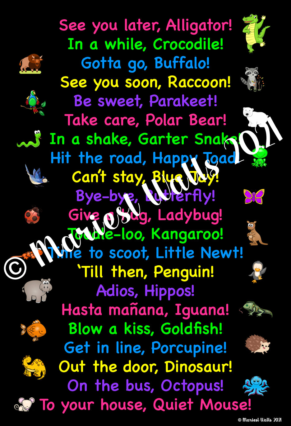 SEE YOU LATER ALLIGATOR SONG POSTER