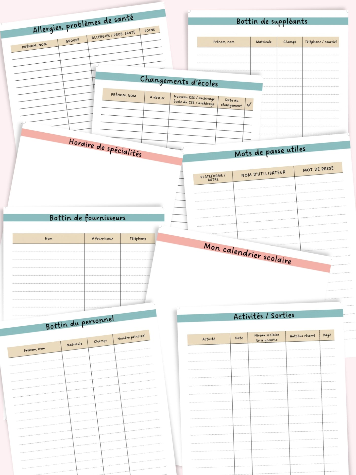 Agenda secrétaire 2026-2027 PDF