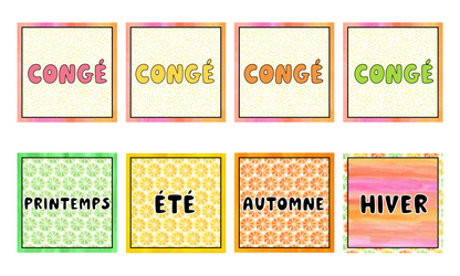 Calendrier *Collection Agrumes*