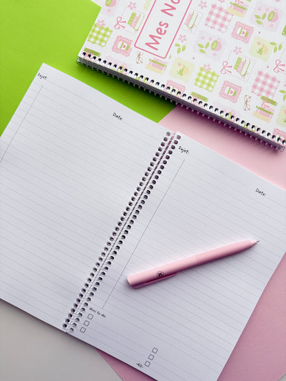 Cahier de Notes Matcha