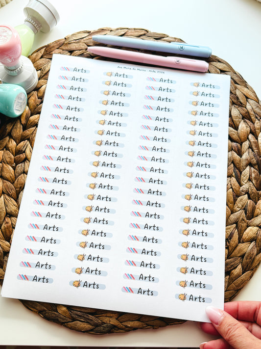 Étiquettes (English) Arts