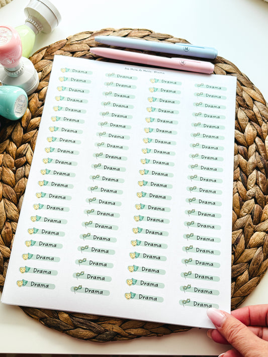 Étiquettes (English) Drama