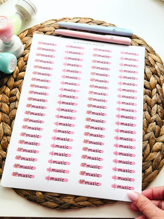 Étiquettes (English) Music