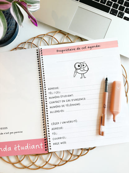 AGENDA ÉTUDIANT session hiver 2026