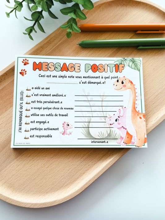 Message Positif Dino