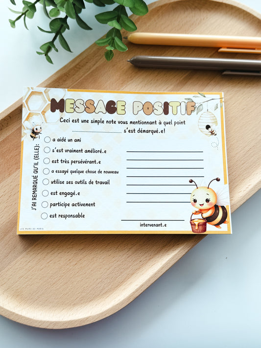 Message Positif Abeille