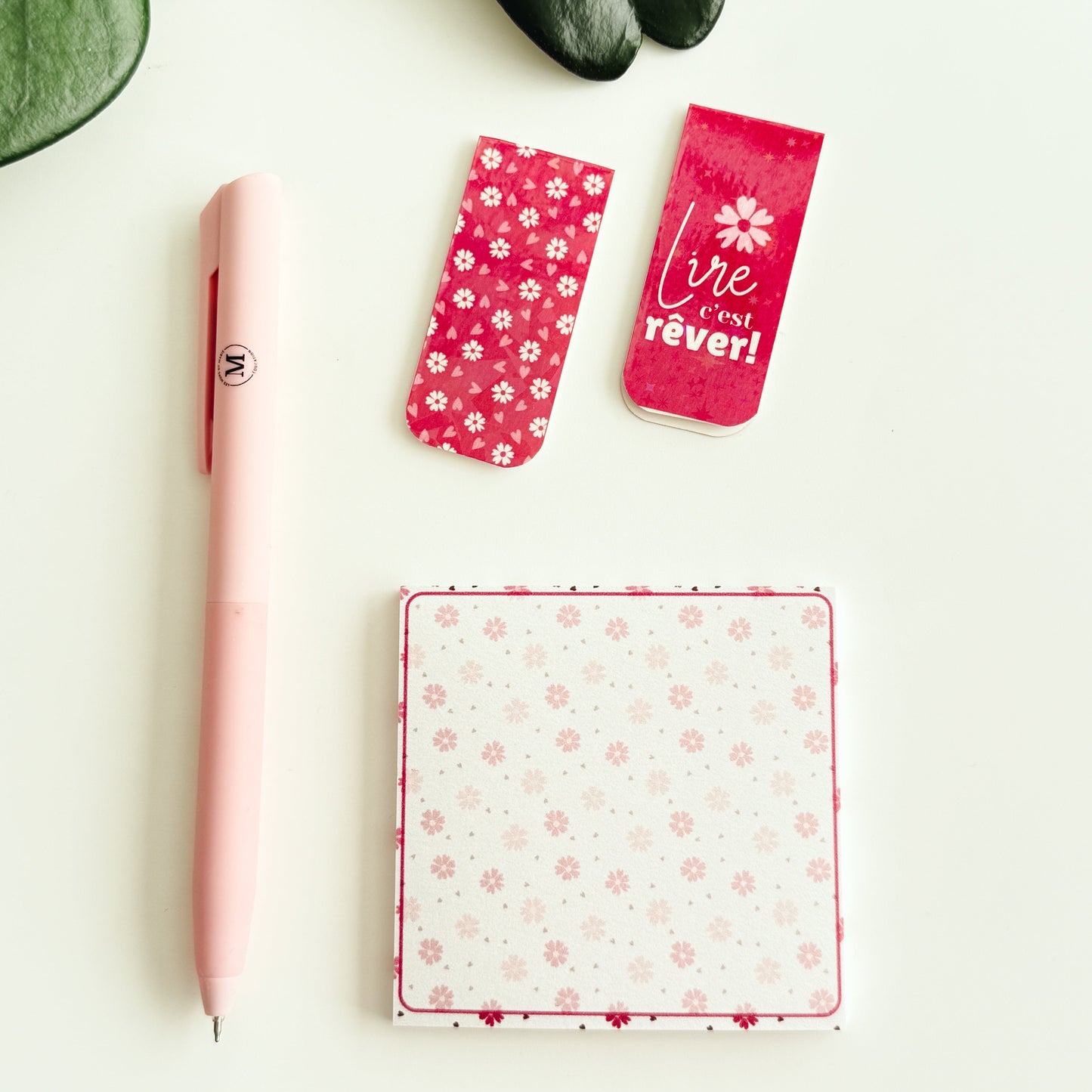 Ensemble Papeterie Essentielle Framboise