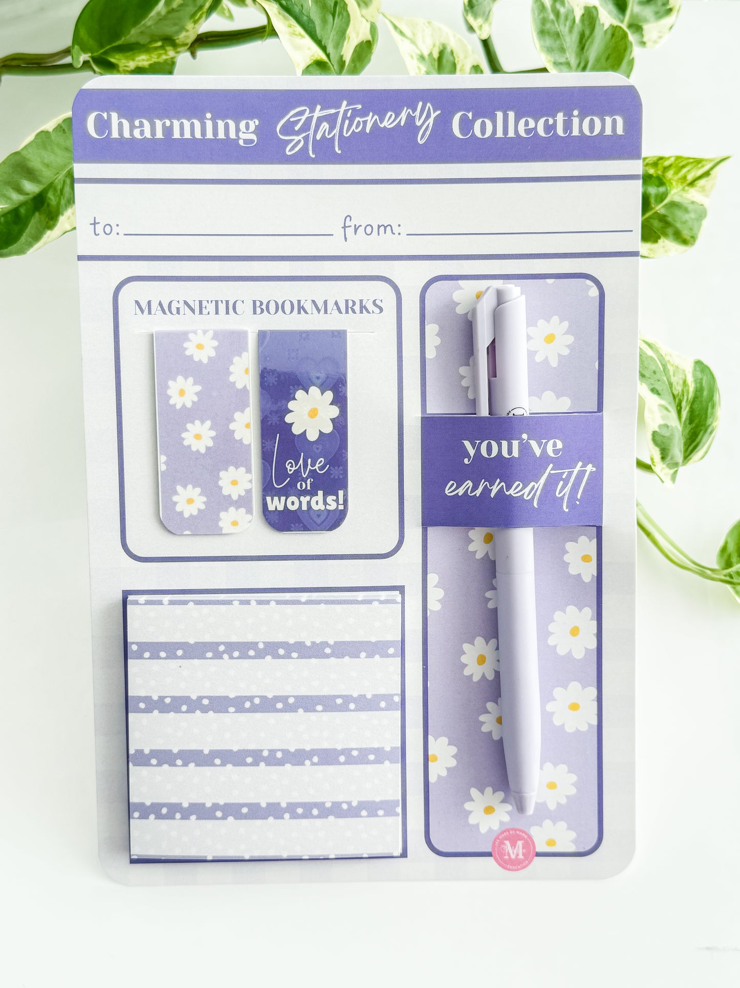 Charming Stationery Collection, Lavender