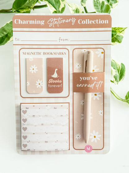 Charming Stationery Collection, Sand