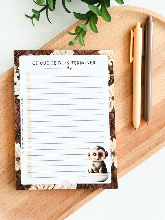 Bloc-notes Singe
